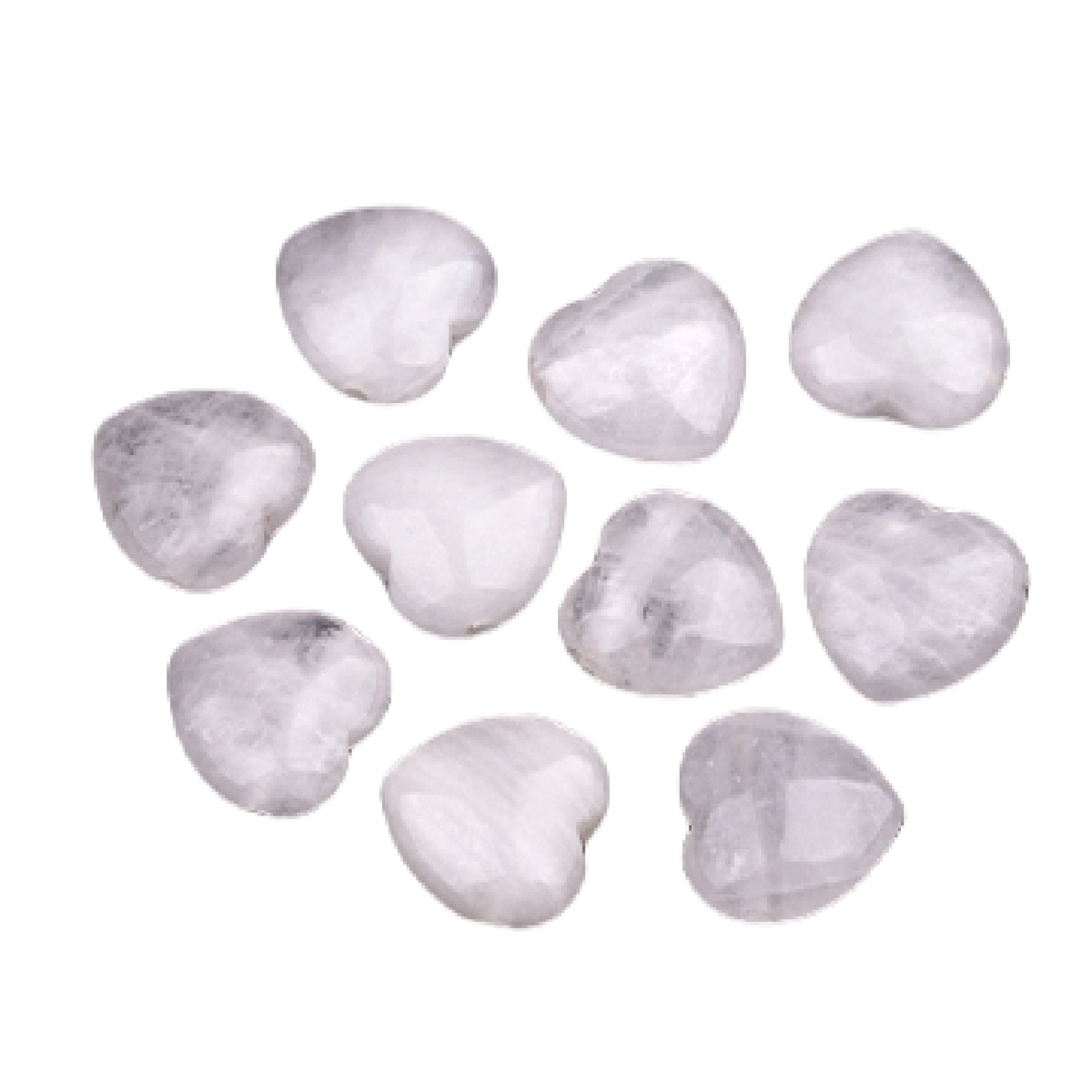 25MM Gemstone Heart  Drilled 3MM Side Hole for Making Jewelry