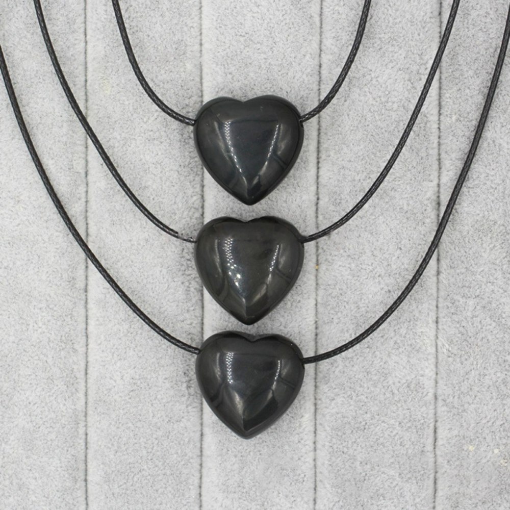 25MM Gemstone Heart  Drilled 3MM Side Hole for Making Jewelry