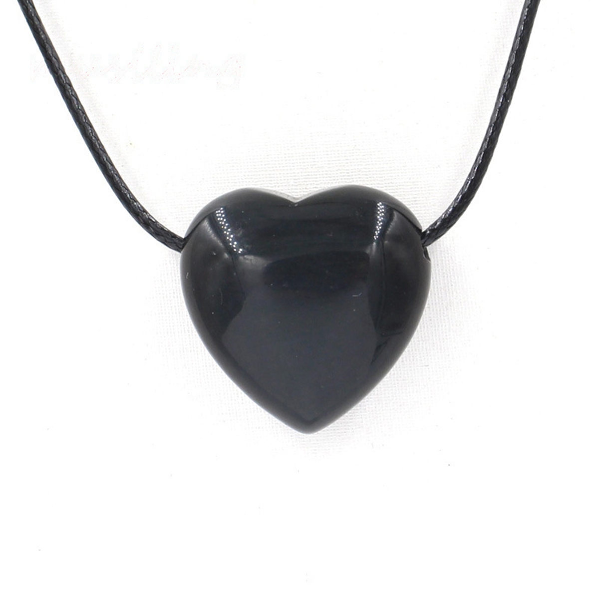 25MM Gemstone Heart  Drilled 3MM Side Hole for Making Jewelry