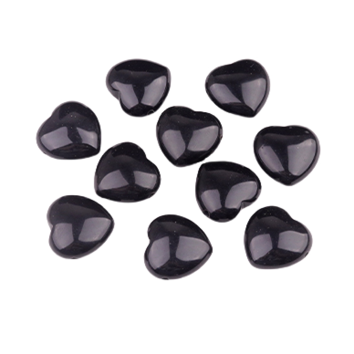 25MM Gemstone Heart  Drilled 3MM Side Hole for Making Jewelry