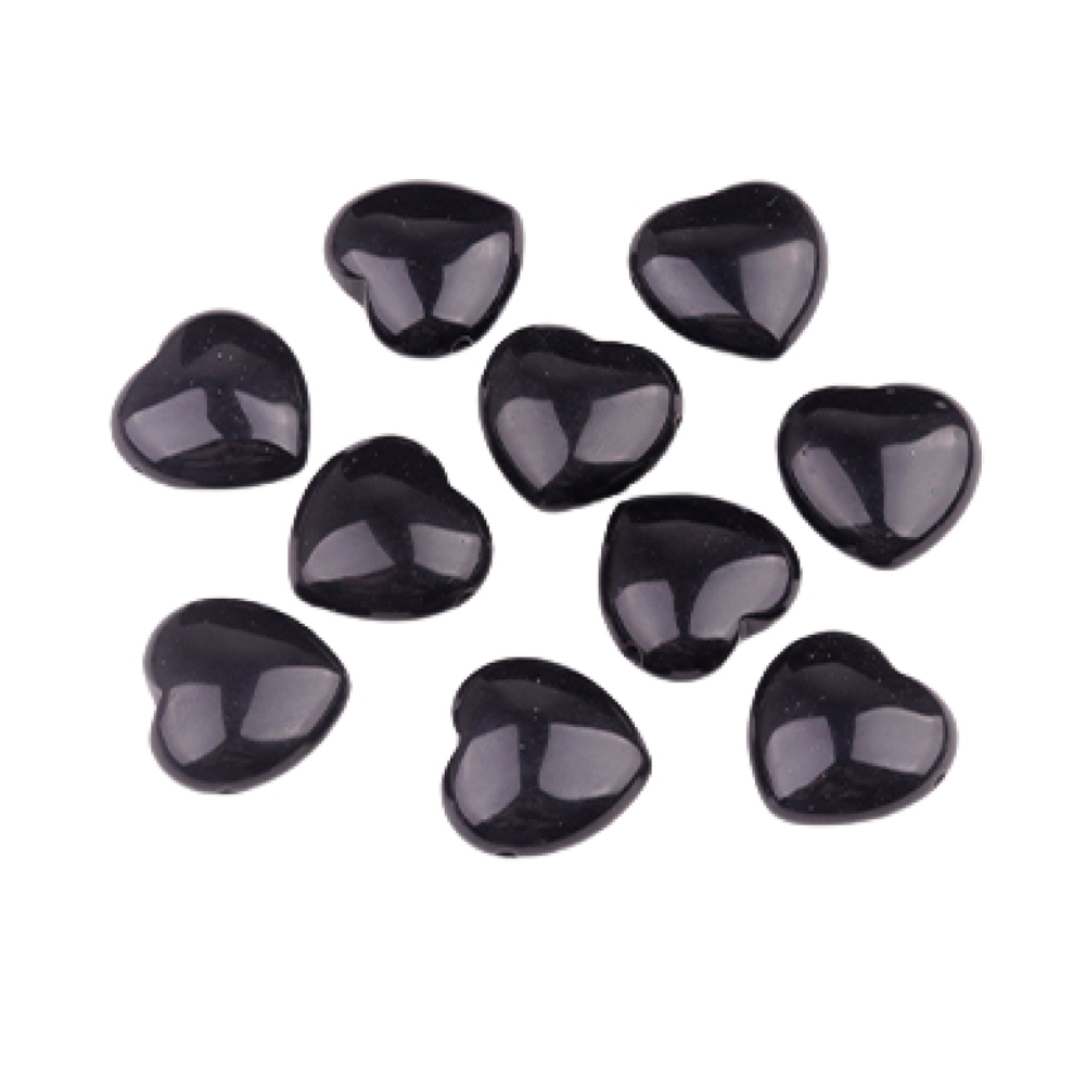 25MM Gemstone Heart  Drilled 3MM Side Hole for Making Jewelry