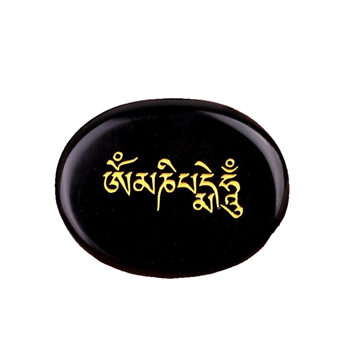 Thumb Worry Stone for Anxiety Stress Relief Meditation Home Decor-"Om Mani Padme Hum"
