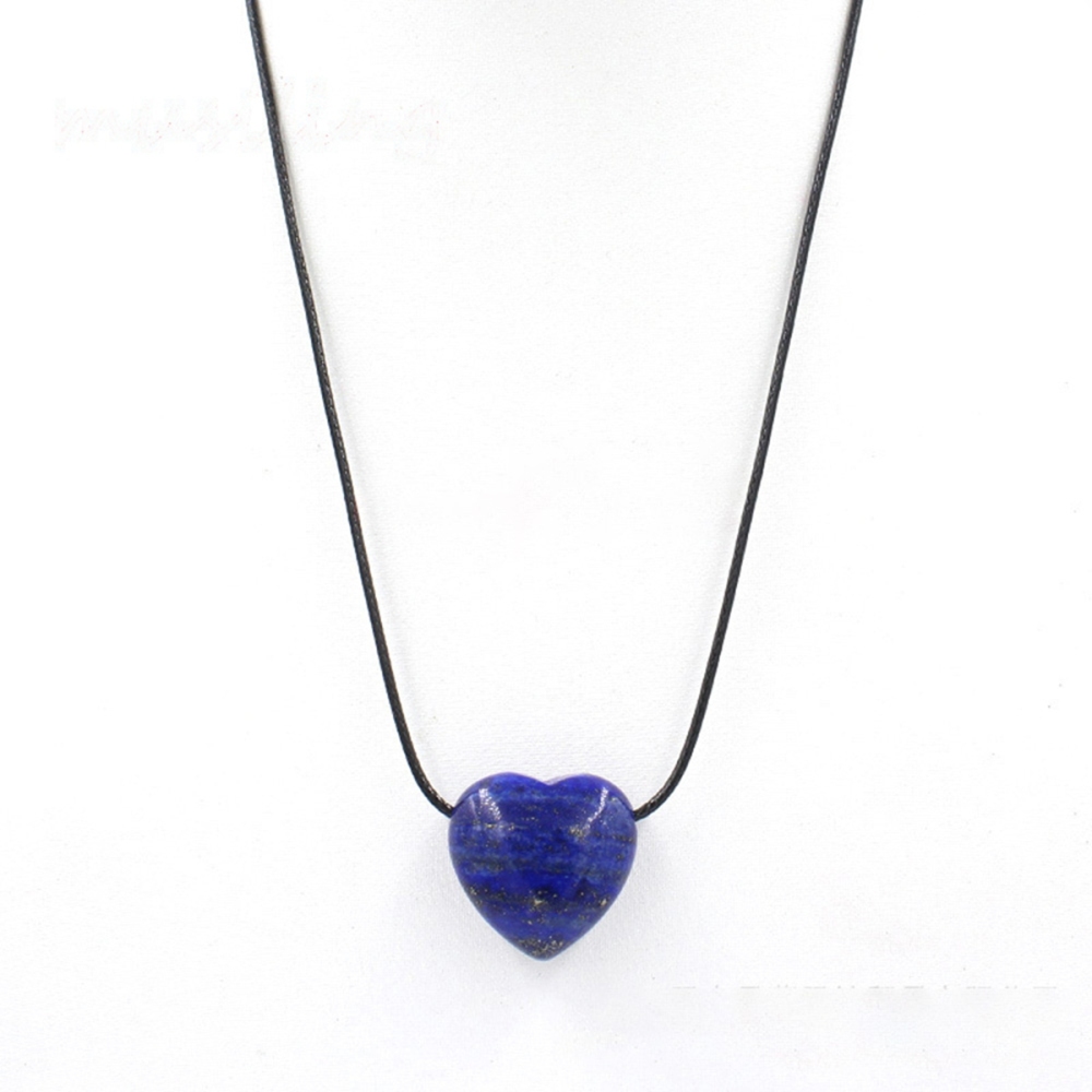 25MM Gemstone Heart  Drilled 3MM Side Hole for Making Jewelry