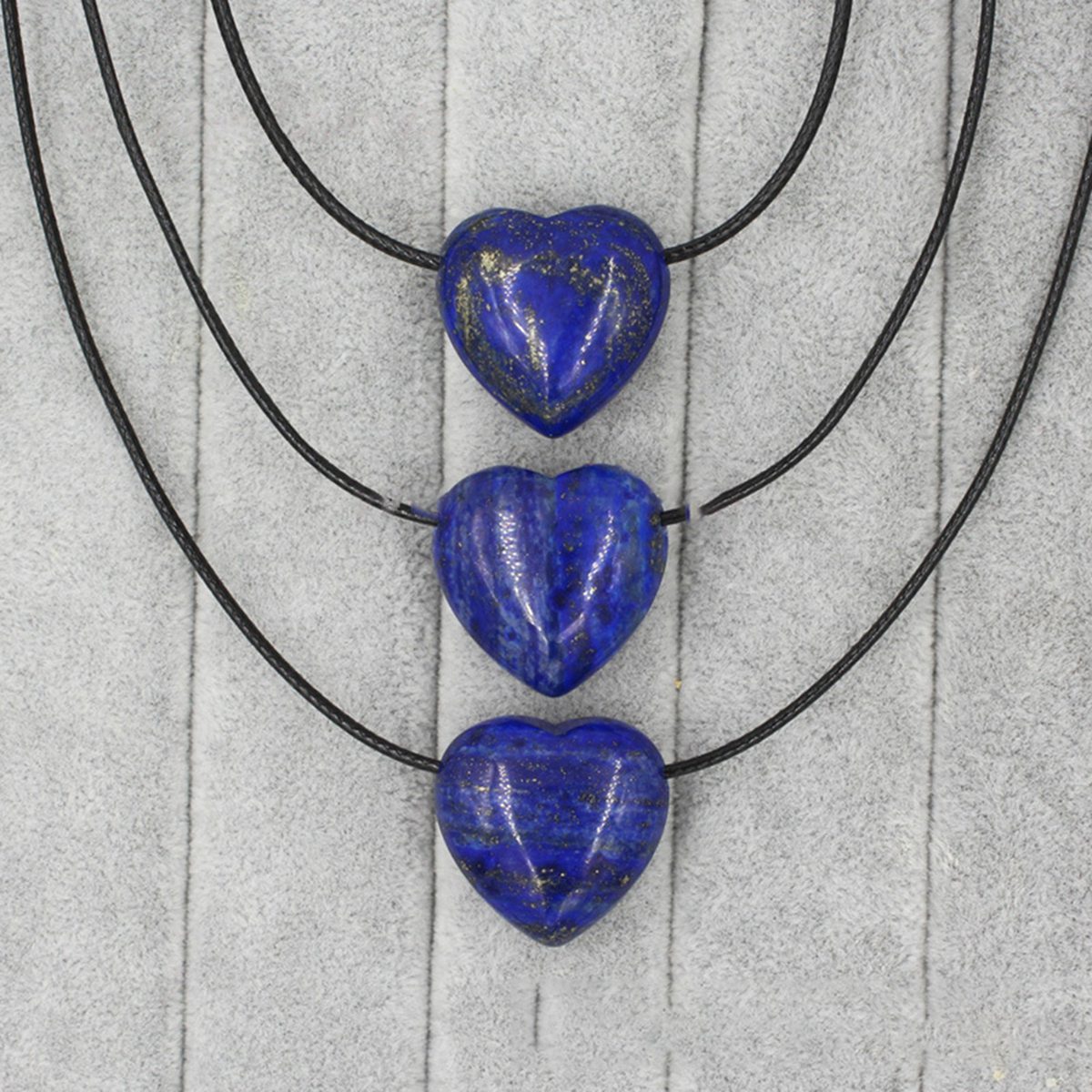 25MM Gemstone Heart  Drilled 3MM Side Hole for Making Jewelry