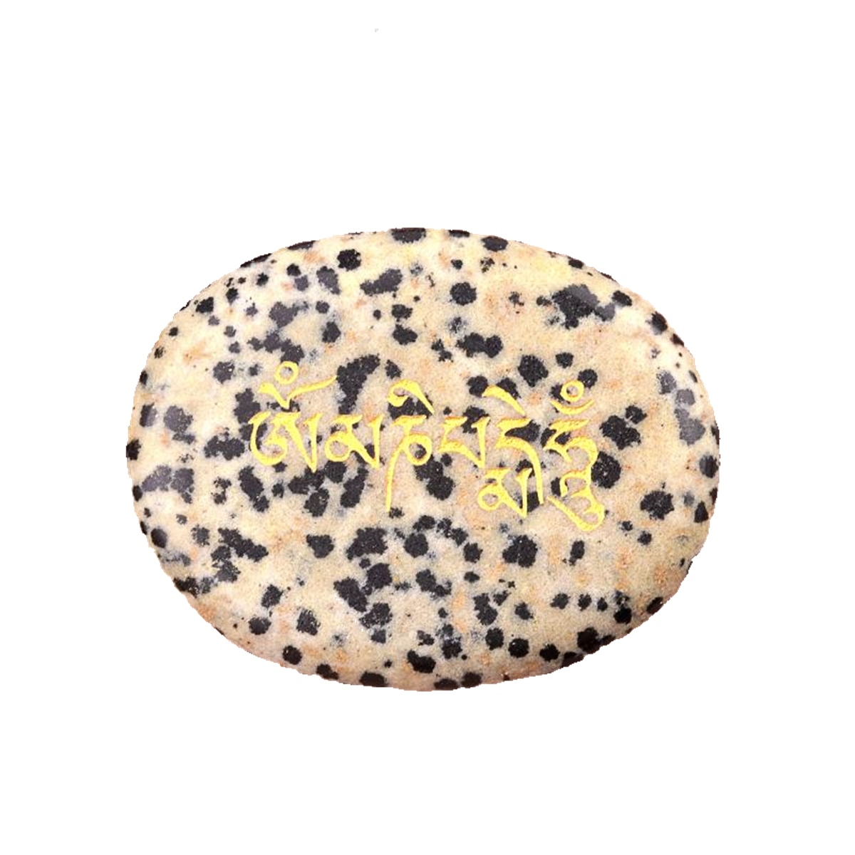 Thumb Worry Stone for Anxiety Stress Relief Meditation Home Decor-"Om Mani Padme Hum"