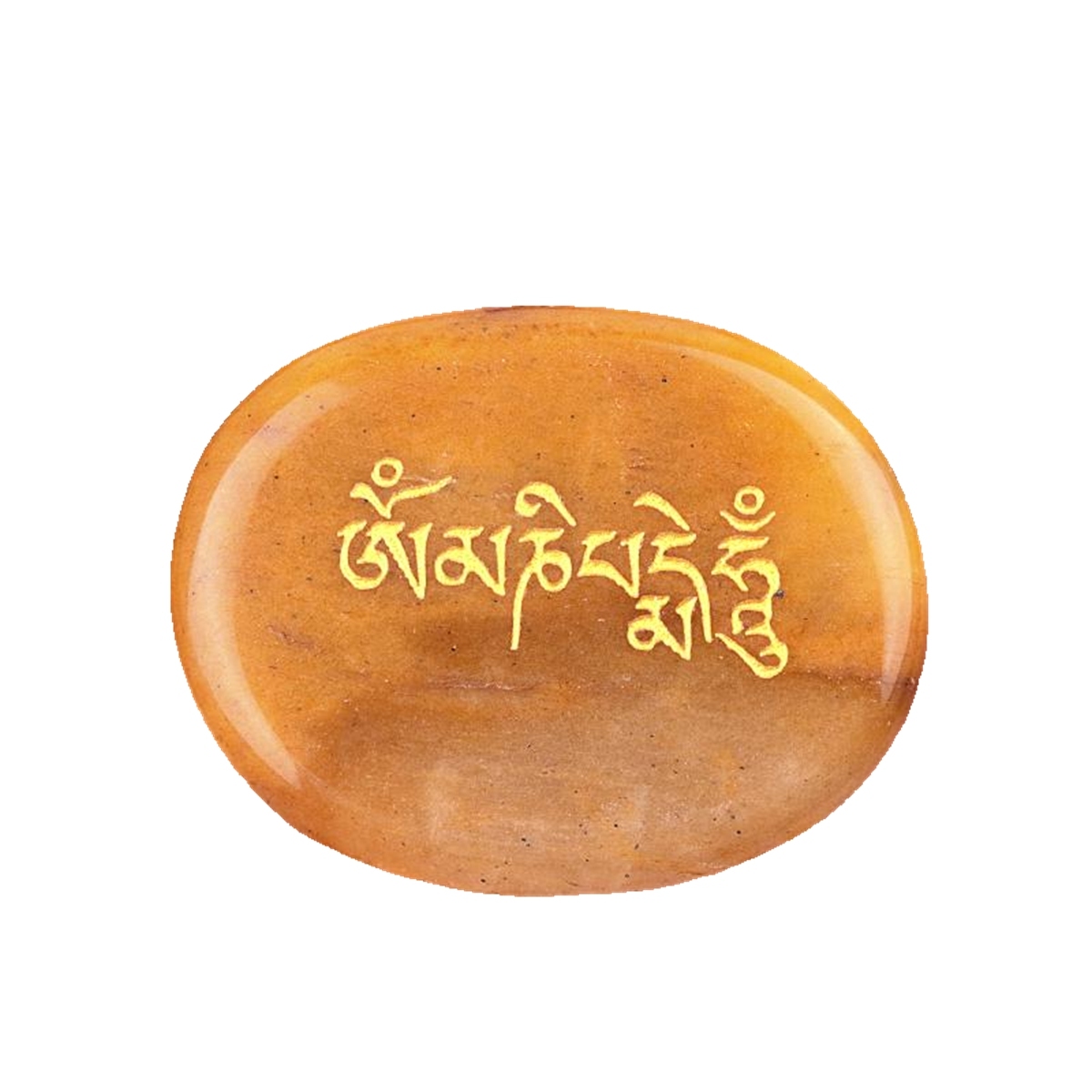 Thumb Worry Stone for Anxiety Stress Relief Meditation Home Decor-"Om Mani Padme Hum"