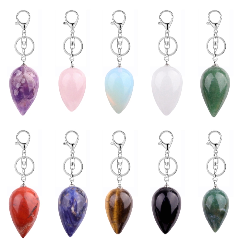 18X30MM Gemstone Teardop Pendant for Making Jewelry
