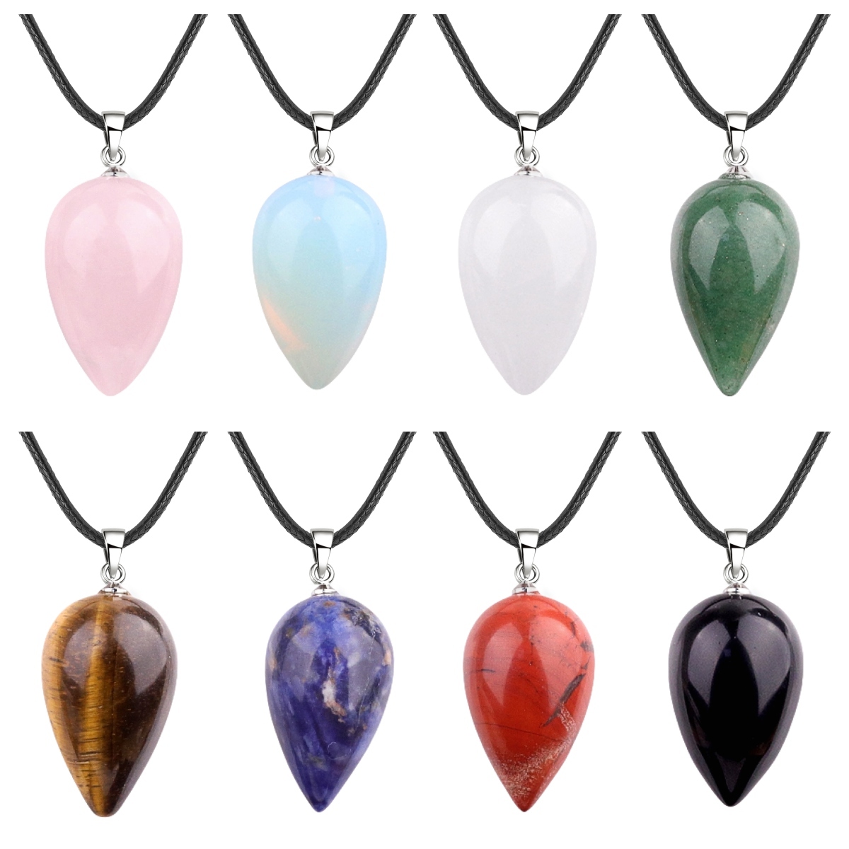 18X30MM Gemstone Teardop Pendant for Making Jewelry