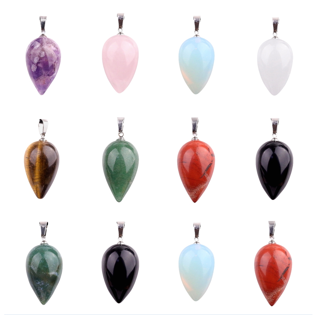 18X30MM Gemstone Teardop Pendant for Making Jewelry