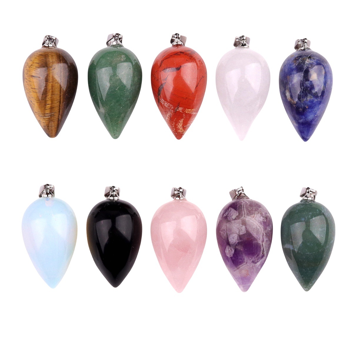 18X30MM Gemstone Teardop Pendant for Making Jewelry