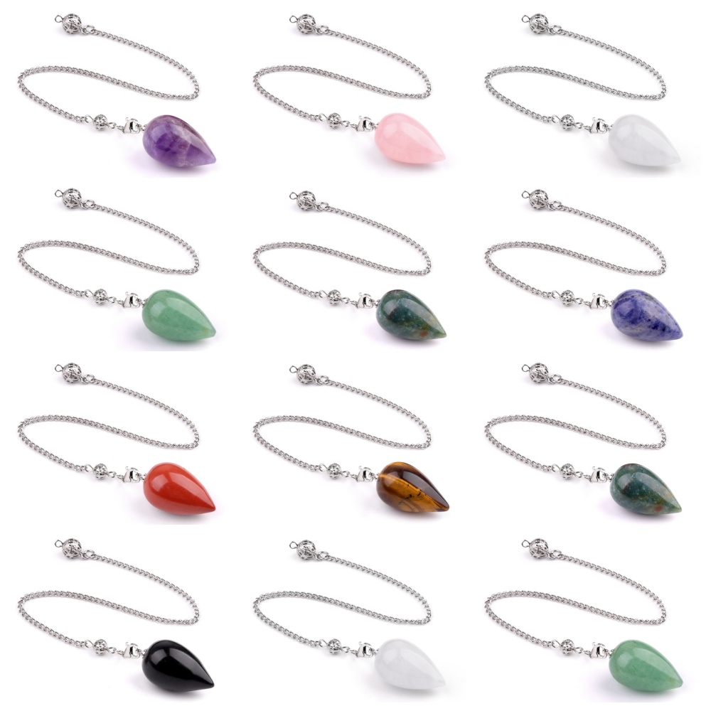 18X30MM Gemstone Teardop Pendant for Making Jewelry