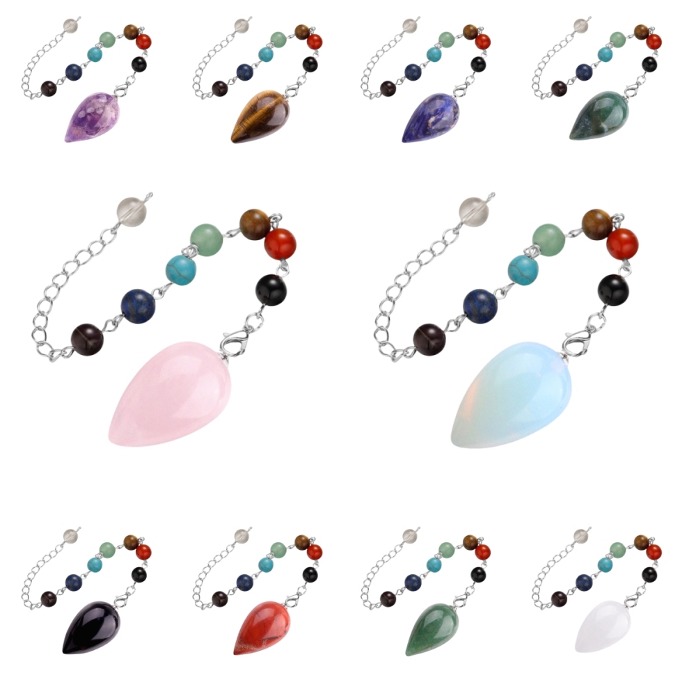 18X30MM Gemstone Teardop Pendant for Making Jewelry