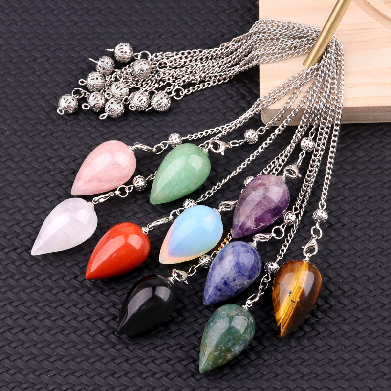 18X30MM Gemstone Teardop Pendant for Making Jewelry