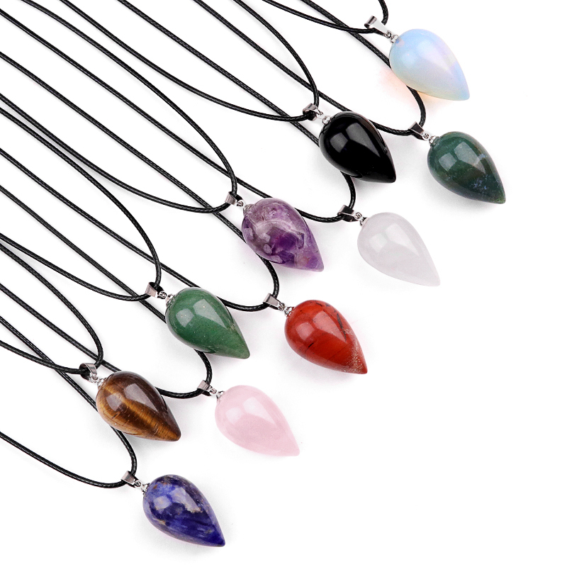 18X30MM Gemstone Teardop Pendant for Making Jewelry