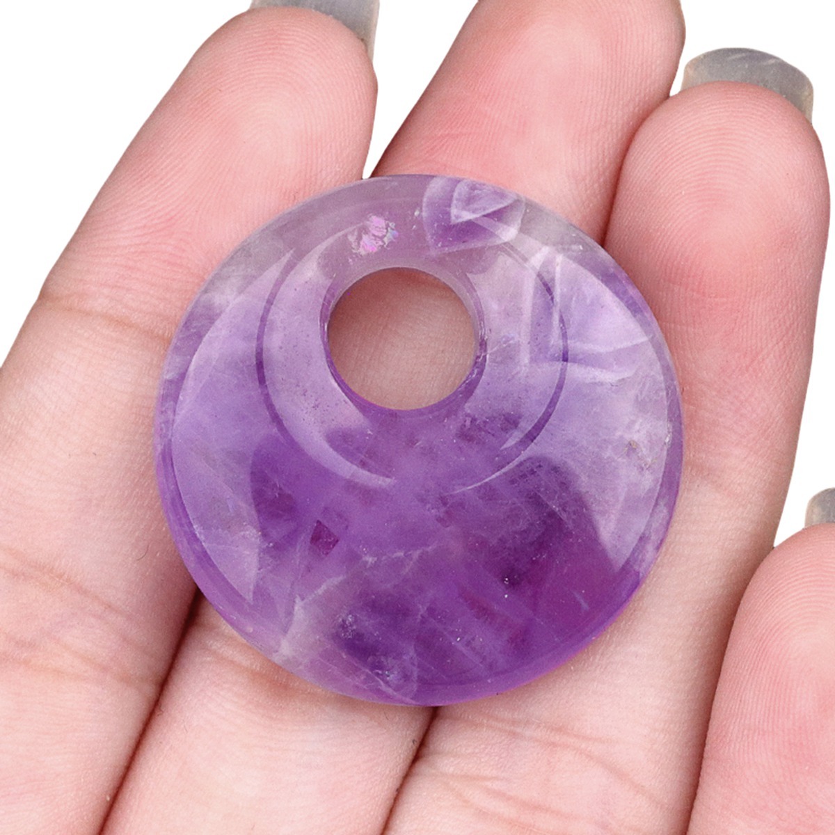 30MM Pingan Gemstone Pendant for Making Jewelry