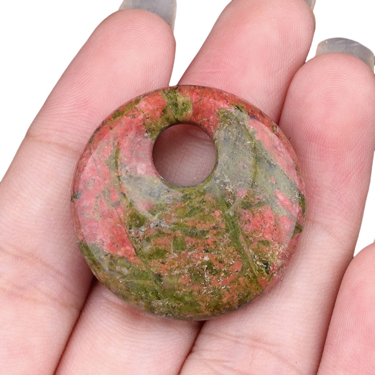 30MM Pingan Gemstone Pendant for Making Jewelry