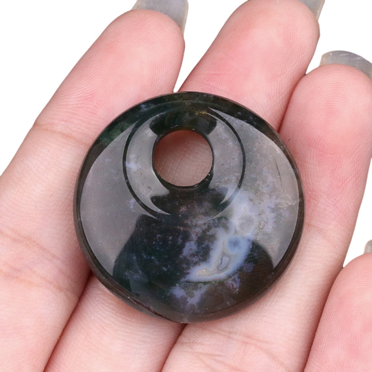 30MM Pingan Gemstone Pendant for Making Jewelry