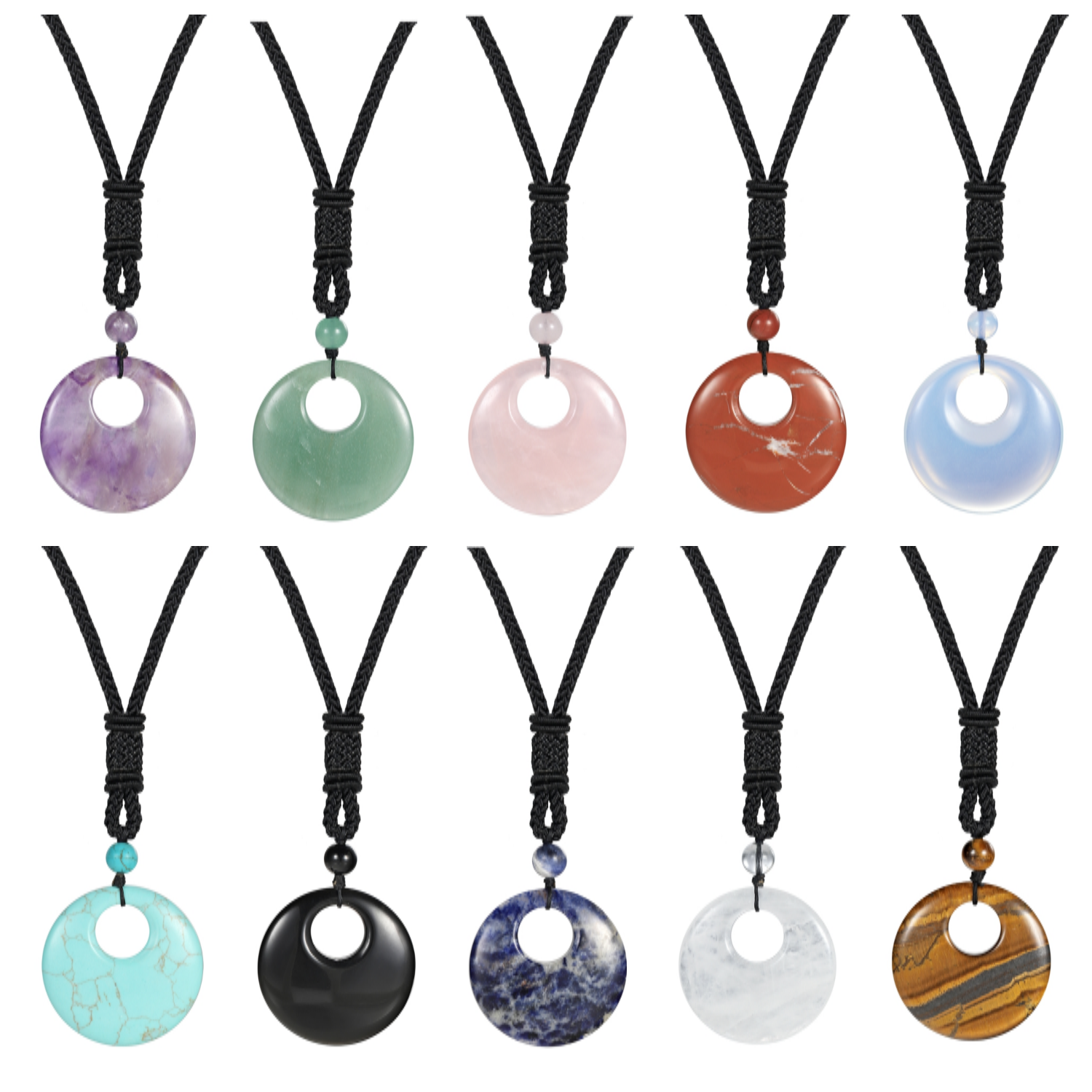 30MM Pingan Gemstone Pendant for Making Jewelry