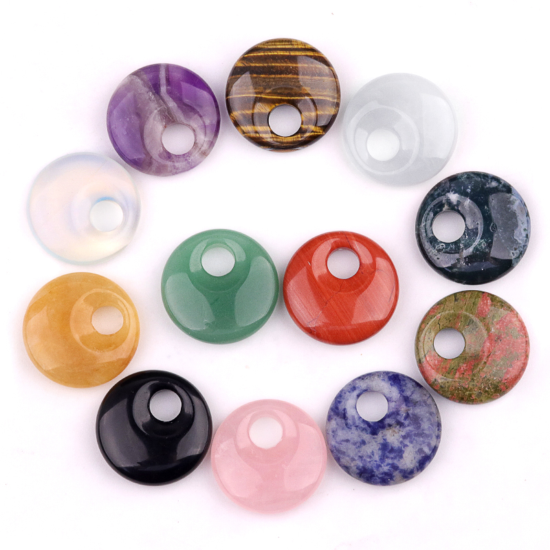 30MM Pingan Gemstone Pendant for Making Jewelry