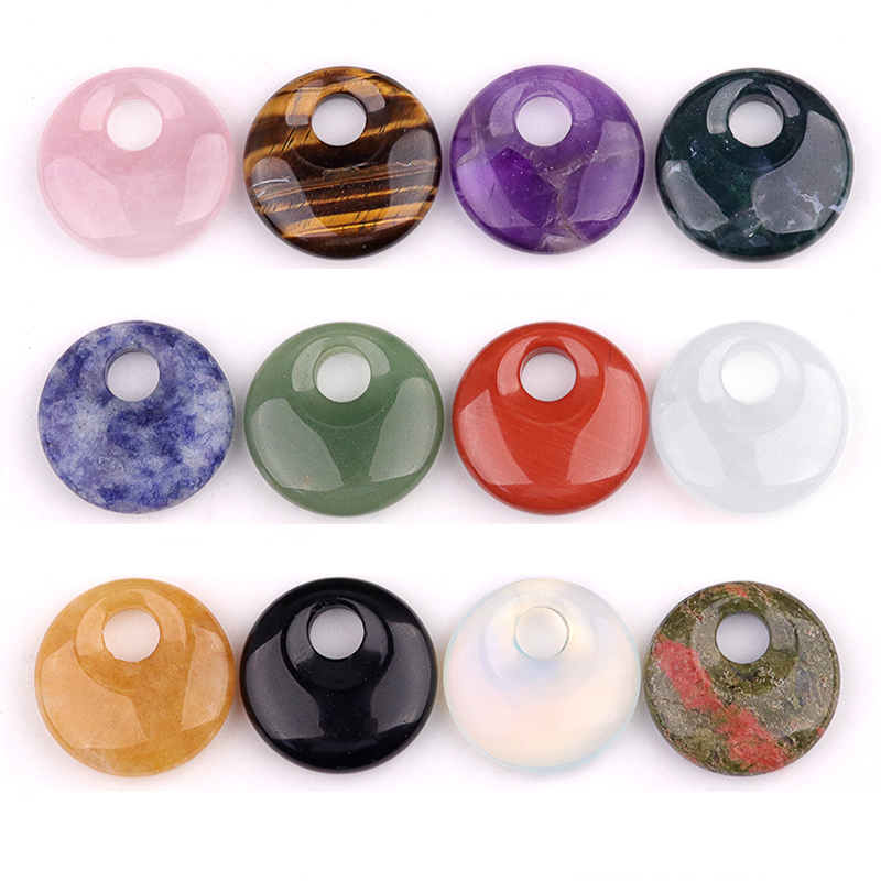 30MM Pingan Gemstone Pendant for Making Jewelry