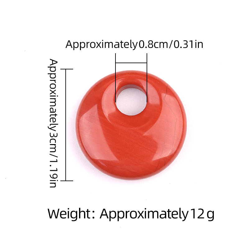 30MM Pingan Gemstone Pendant for Making Jewelry