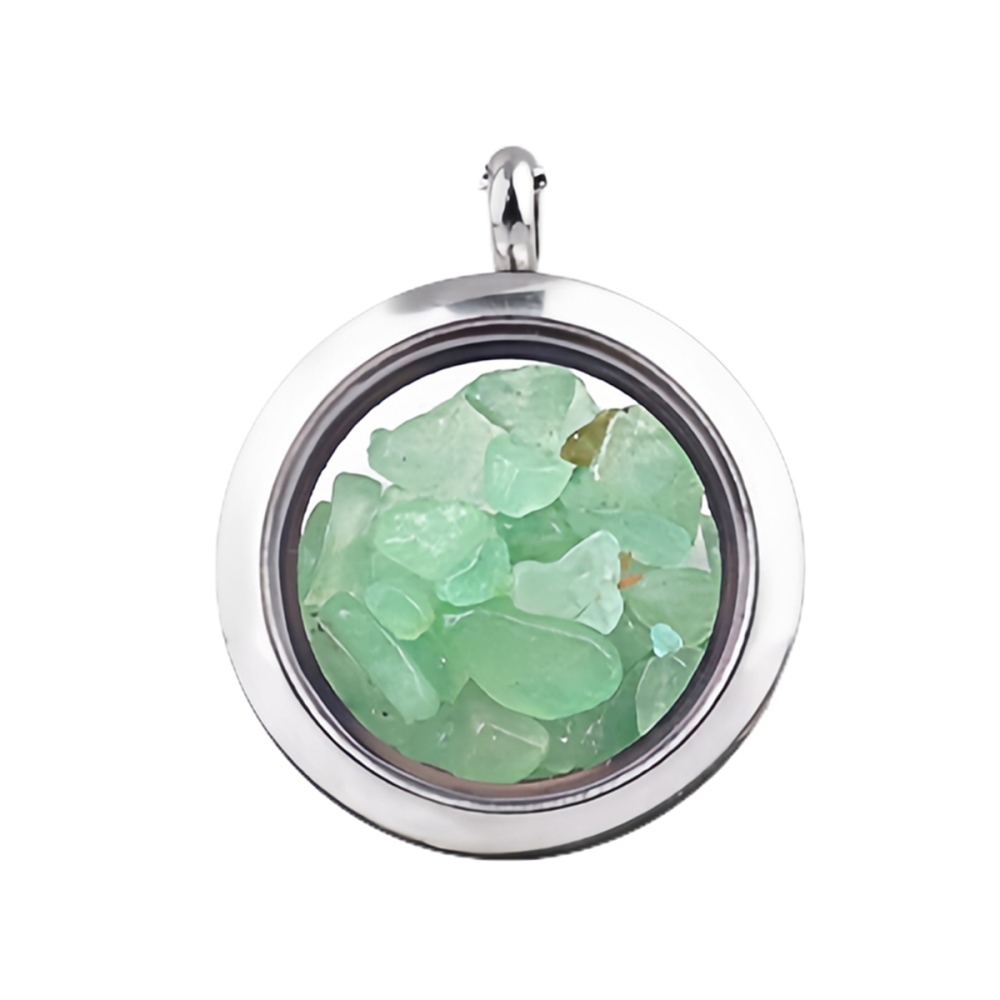 Stainless Steel Living Memory Floating Locket Chamrs Gemstone Pendant for Making Jewelry