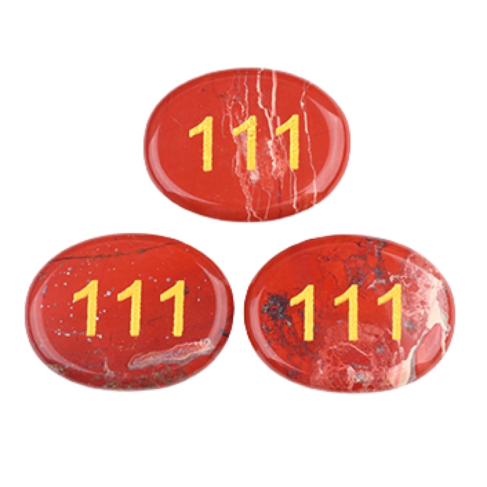 Thumb Worry Stone for Anxiety Stress Relief Meditation Home Decor-"Number"