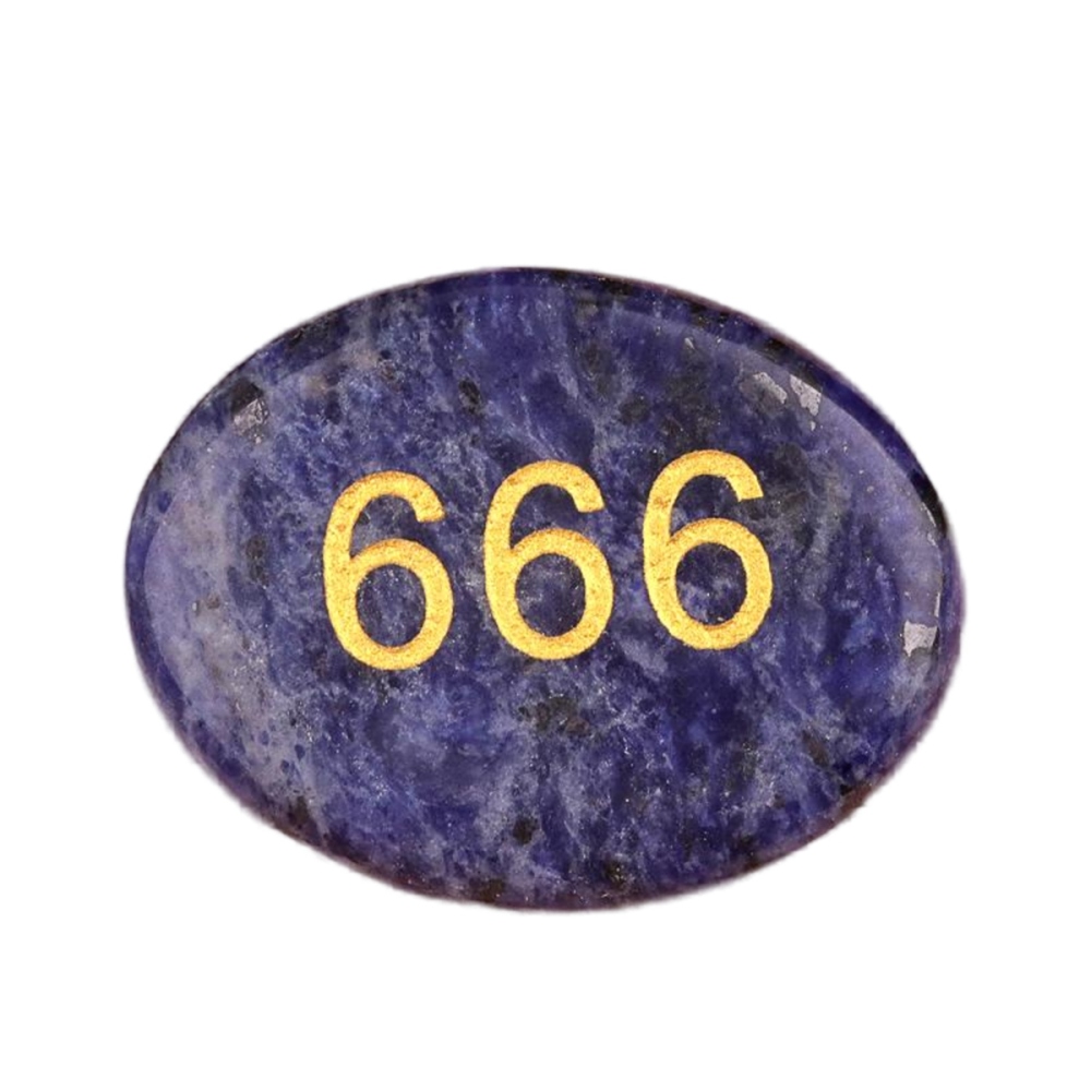 Thumb Worry Stone for Anxiety Stress Relief Meditation Home Decor-"Number"