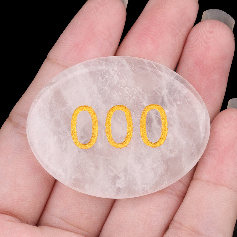 Thumb Worry Stone for Anxiety Stress Relief Meditation Home Decor-"Number"