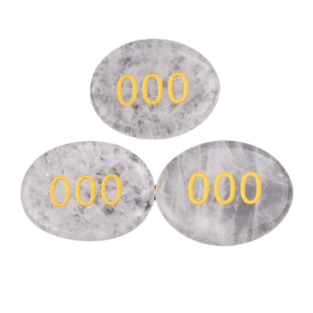 Thumb Worry Stone for Anxiety Stress Relief Meditation Home Decor-"Number"