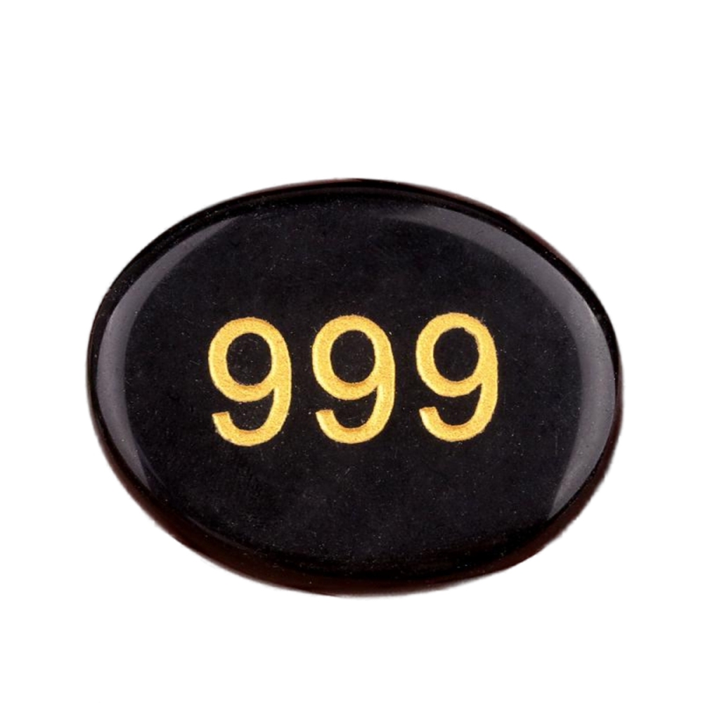 Thumb Worry Stone for Anxiety Stress Relief Meditation Home Decor-"Number"