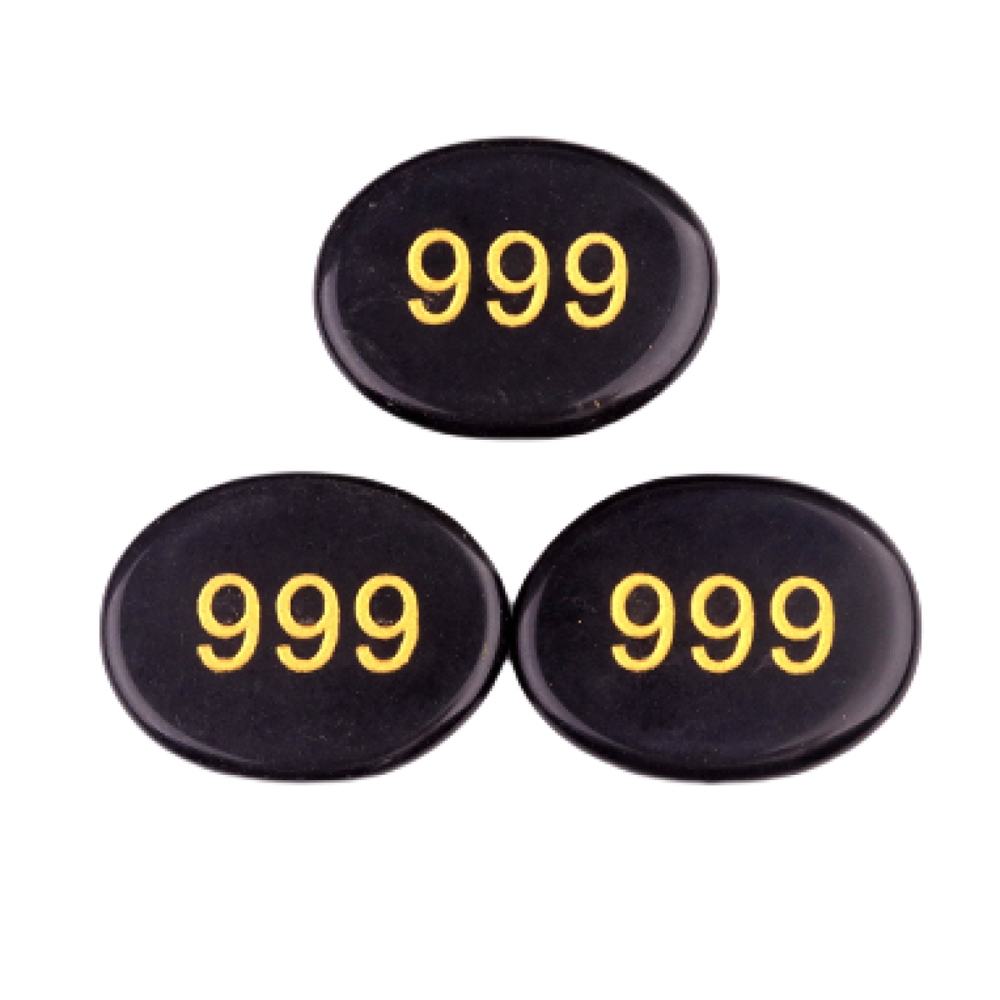 Thumb Worry Stone for Anxiety Stress Relief Meditation Home Decor-"Number"