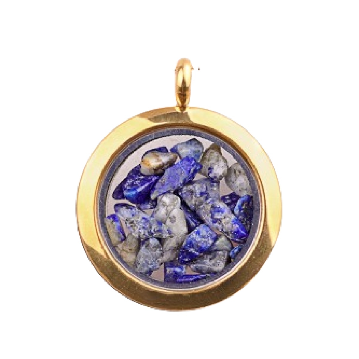 Gold Stainless Steel Living Memory Floating Locket Chamrs Gemstone Pendant Necklace 45cm Blalck Cord