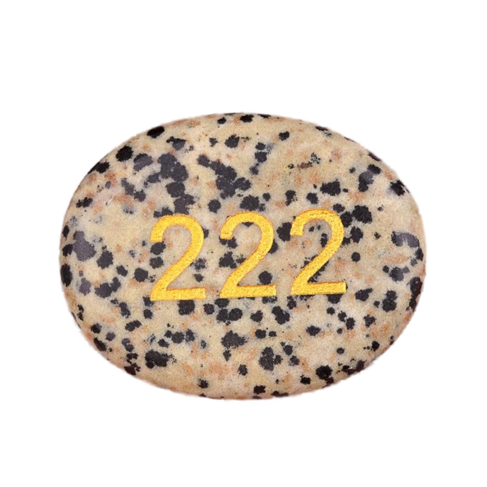 Thumb Worry Stone for Anxiety Stress Relief Meditation Home Decor-"Number"