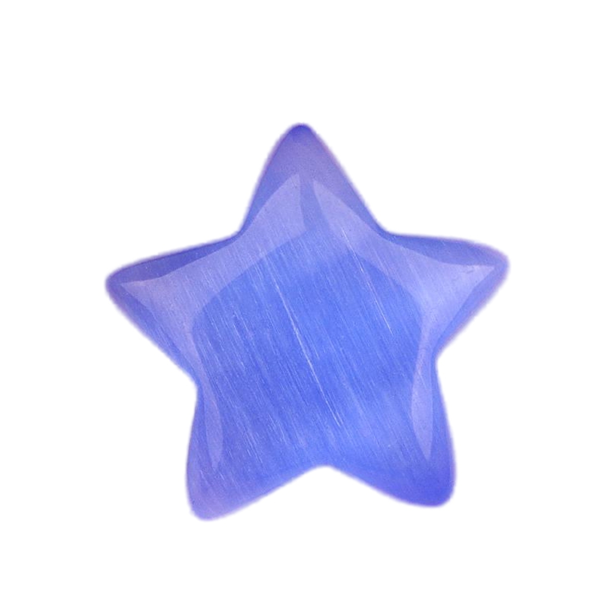 30MM Star Cat Eye Thumb Pocket Worry Crystal Polished Gemstone for DIY Meditation Reiki Balancing Decoration Witchcraft Meditation Collection