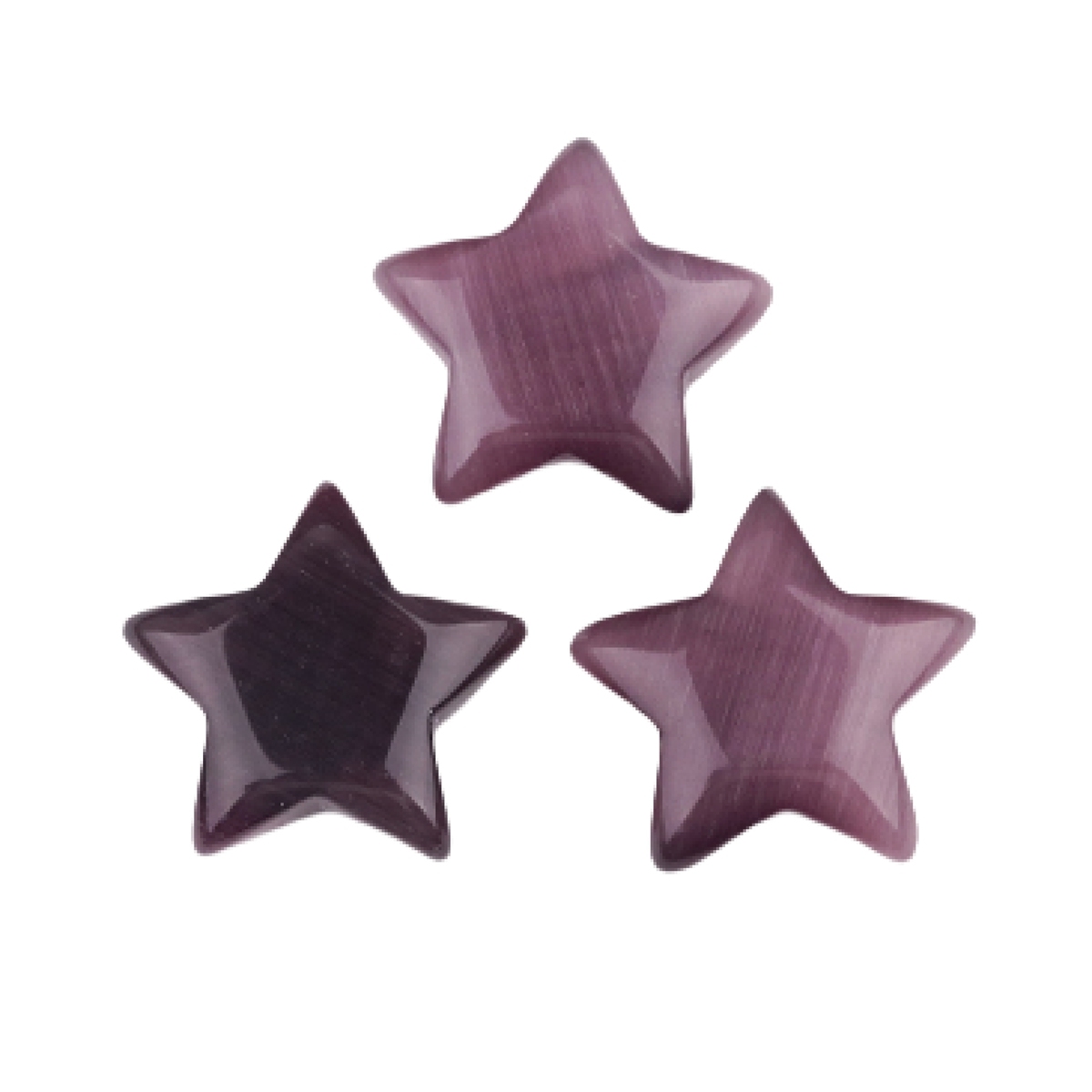 30MM Star Cat Eye Thumb Pocket Worry Crystal Polished Gemstone for DIY Meditation Reiki Balancing Decoration Witchcraft Meditation Collection