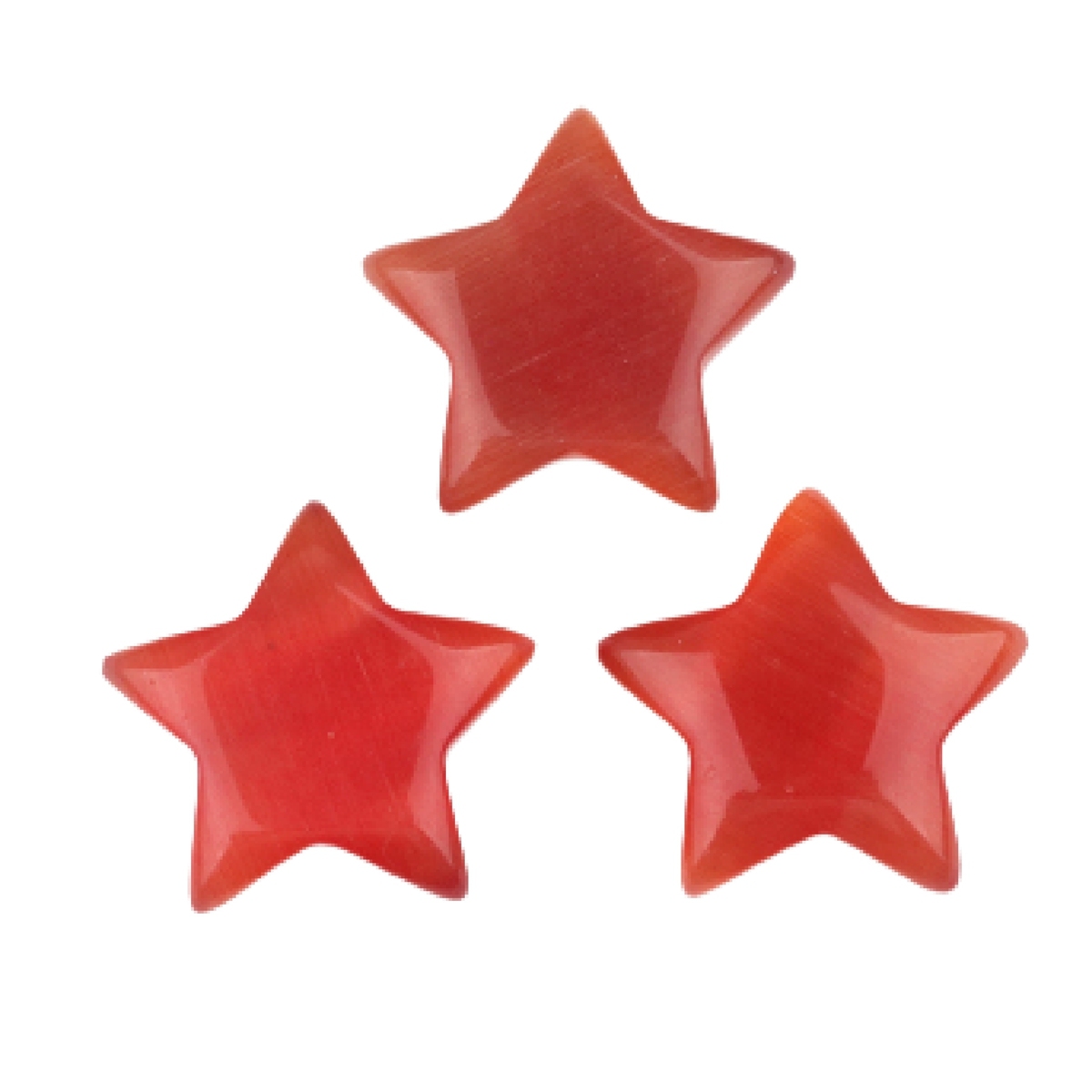 30MM Star Cat Eye Thumb Pocket Worry Crystal Polished Gemstone for DIY Meditation Reiki Balancing Decoration Witchcraft Meditation Collection