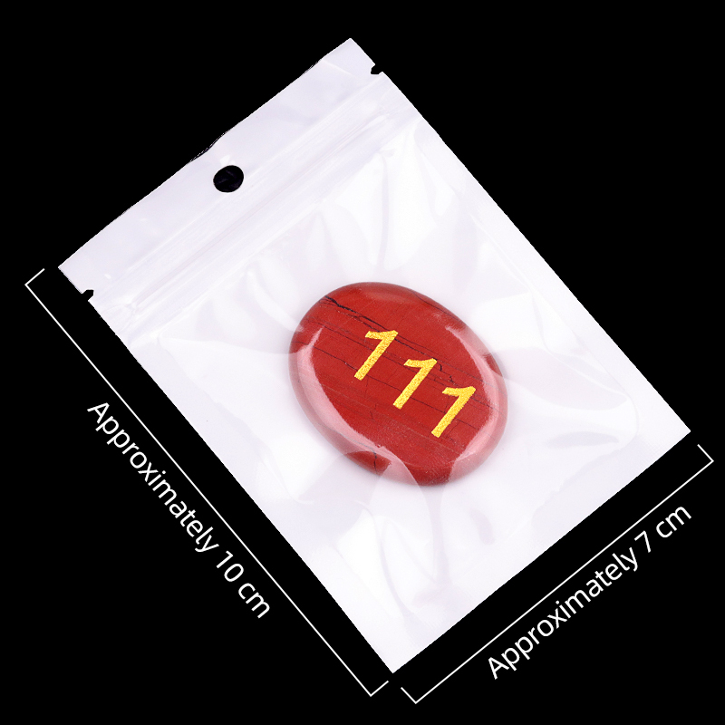 Thumb Worry Stone for Anxiety Stress Relief Meditation Home Decor-"Number"