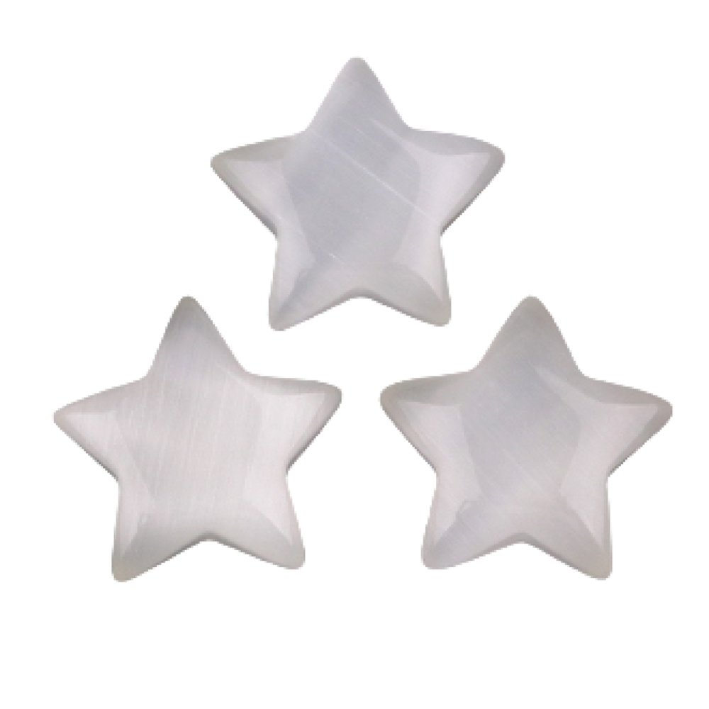 30MM Star Cat Eye Thumb Pocket Worry Crystal Polished Gemstone for DIY Meditation Reiki Balancing Decoration Witchcraft Meditation Collection