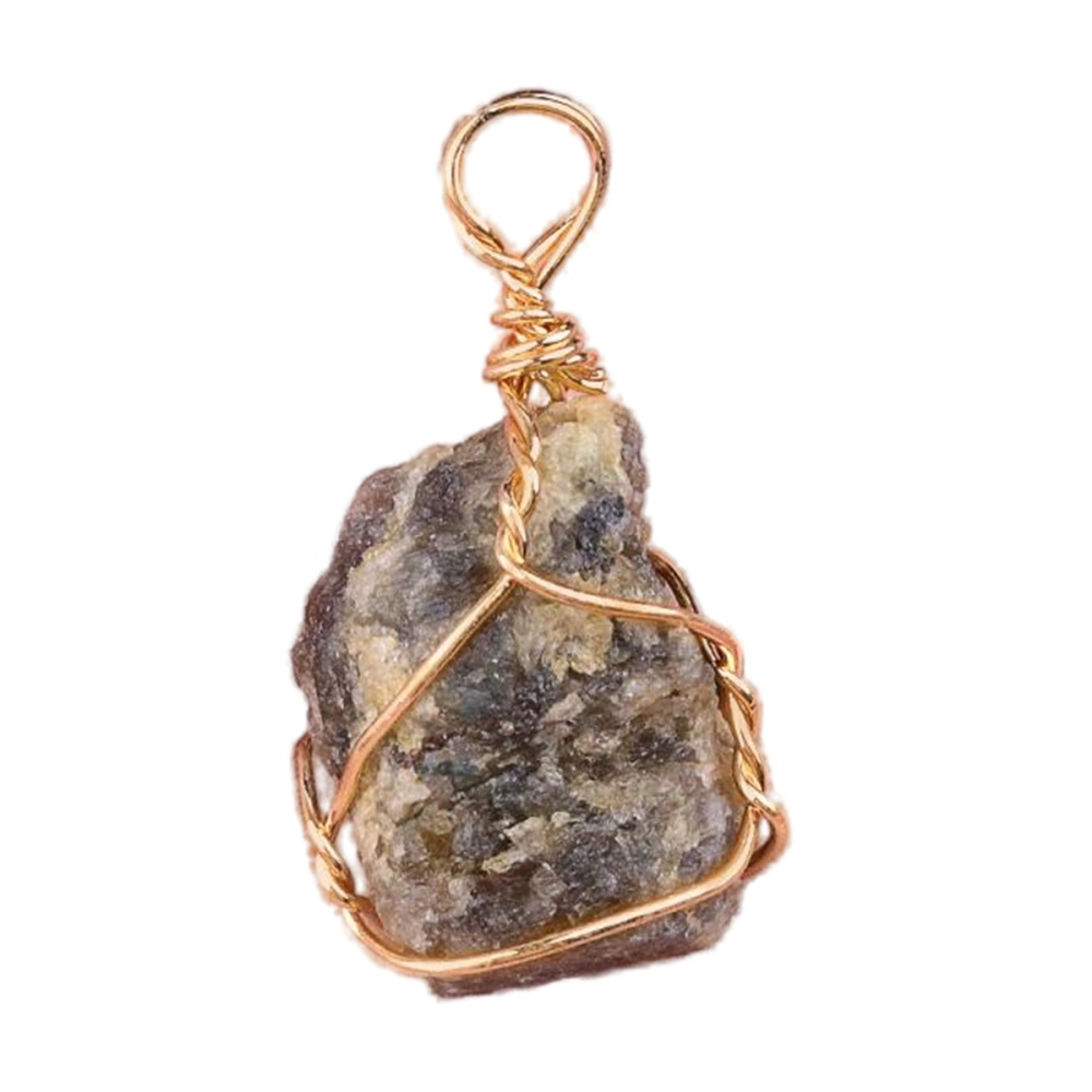 Pendants Gold Wire Wrapped  Irregular Nuggets Chakra Crystal StoneCharms for DIY Bracelets Necklaces Earrings Jewelry Making