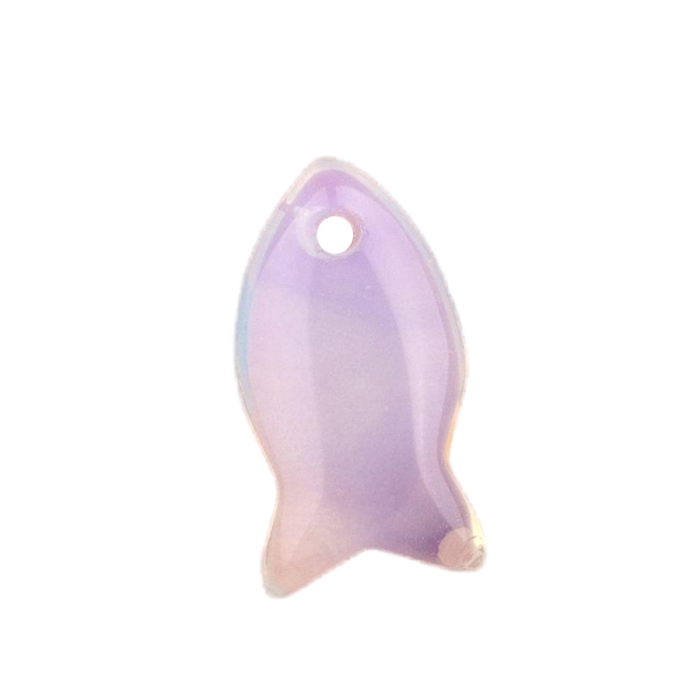 Handmade Craved Fish Gemstone Pendant for Making Jewelry 20X38MM