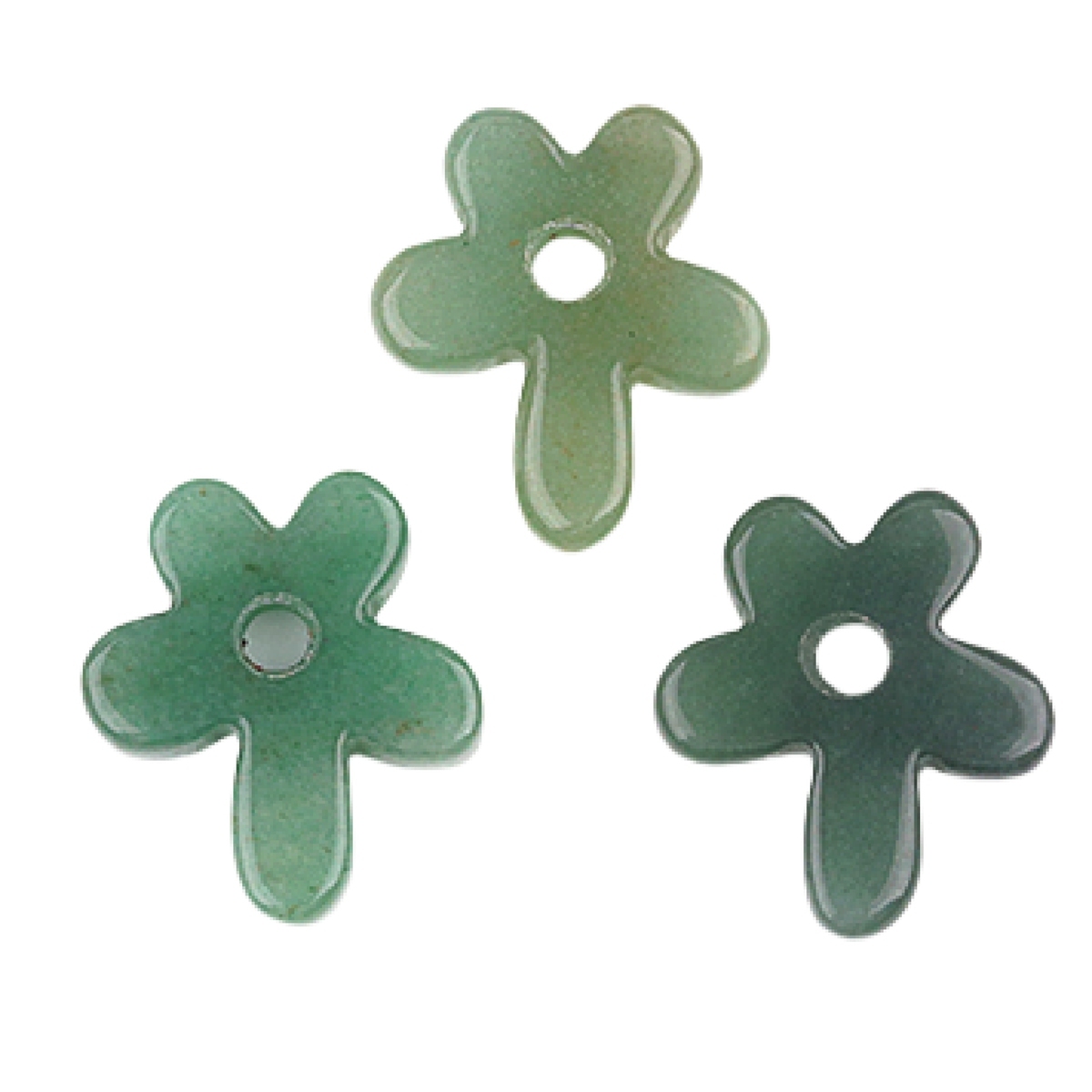 35MM Flower Stone Pendant for Jewelry Making Healing Chakra