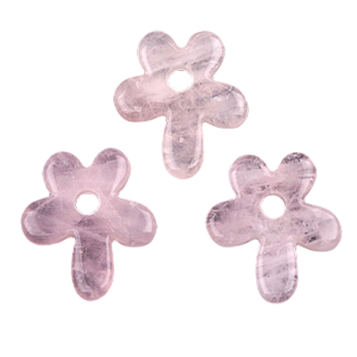 35MM Flower Stone Pendant for Jewelry Making Healing Chakra