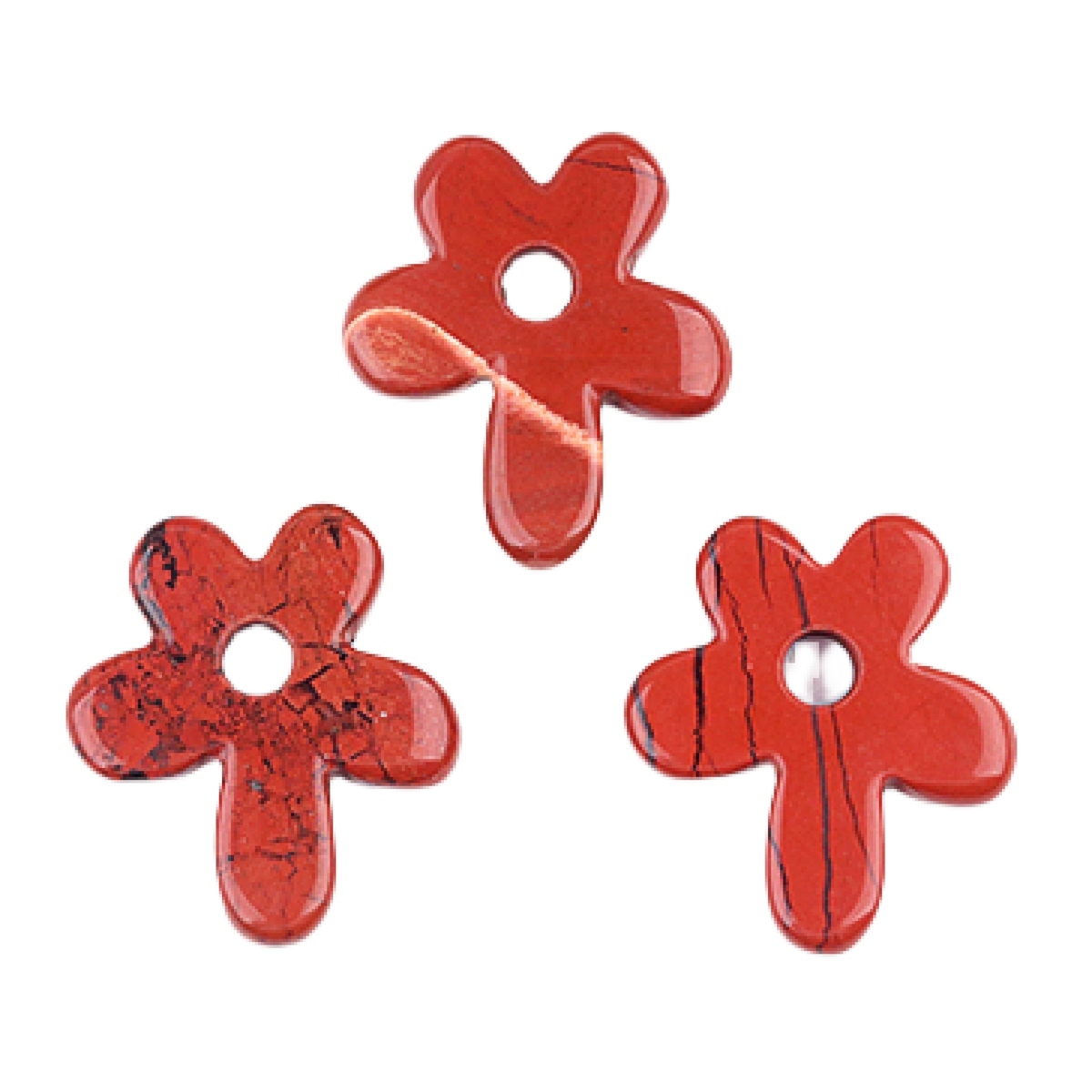 35MM Flower Stone Pendant for Jewelry Making Healing Chakra