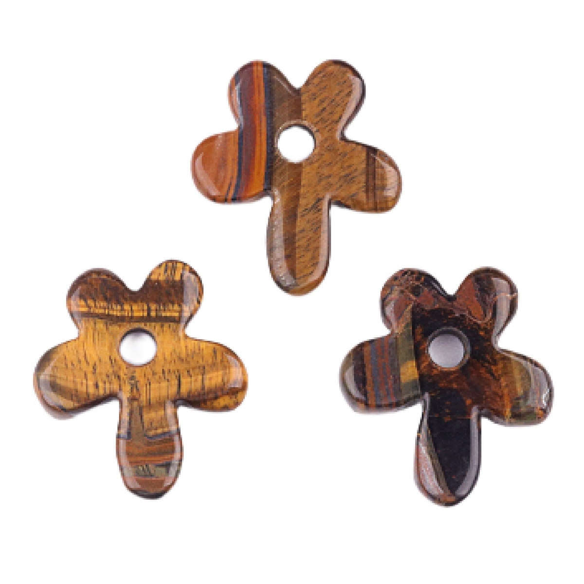 35MM Flower Stone Pendant for Jewelry Making Healing Chakra