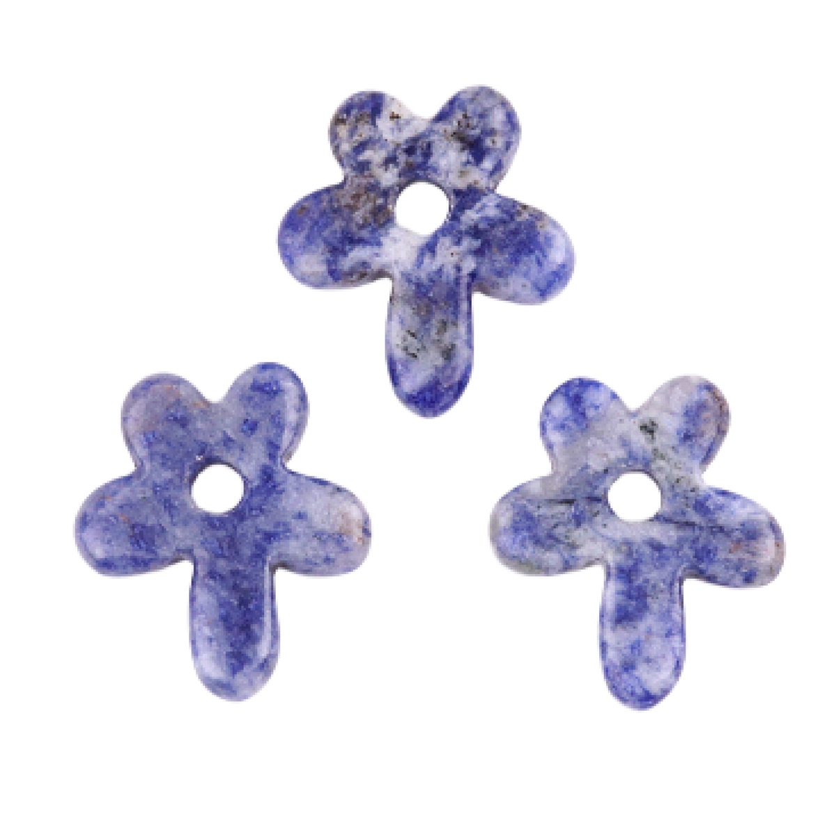 35MM Flower Stone Pendant for Jewelry Making Healing Chakra