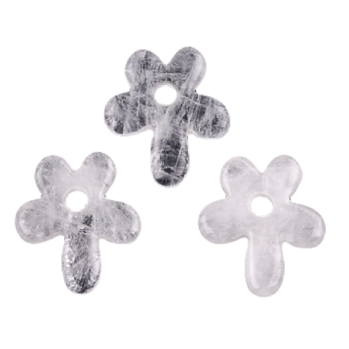 35MM Flower Stone Pendant for Jewelry Making Healing Chakra