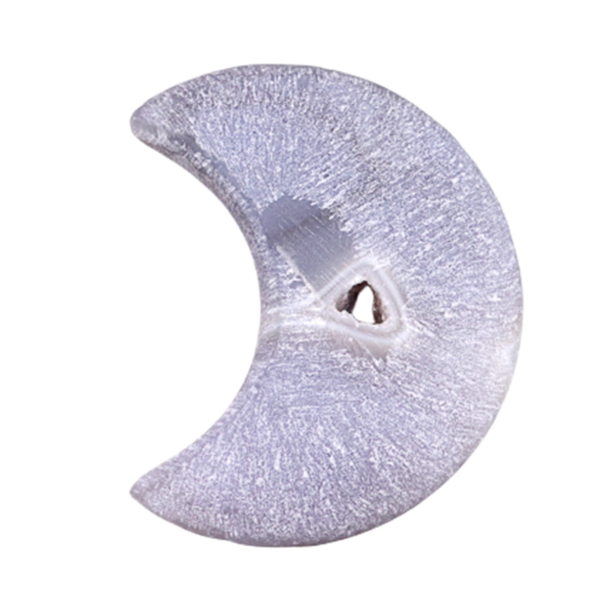 2.0Inch Handmade Craved Matte Agate Heart Moon Star for Home Decoration #SP1921