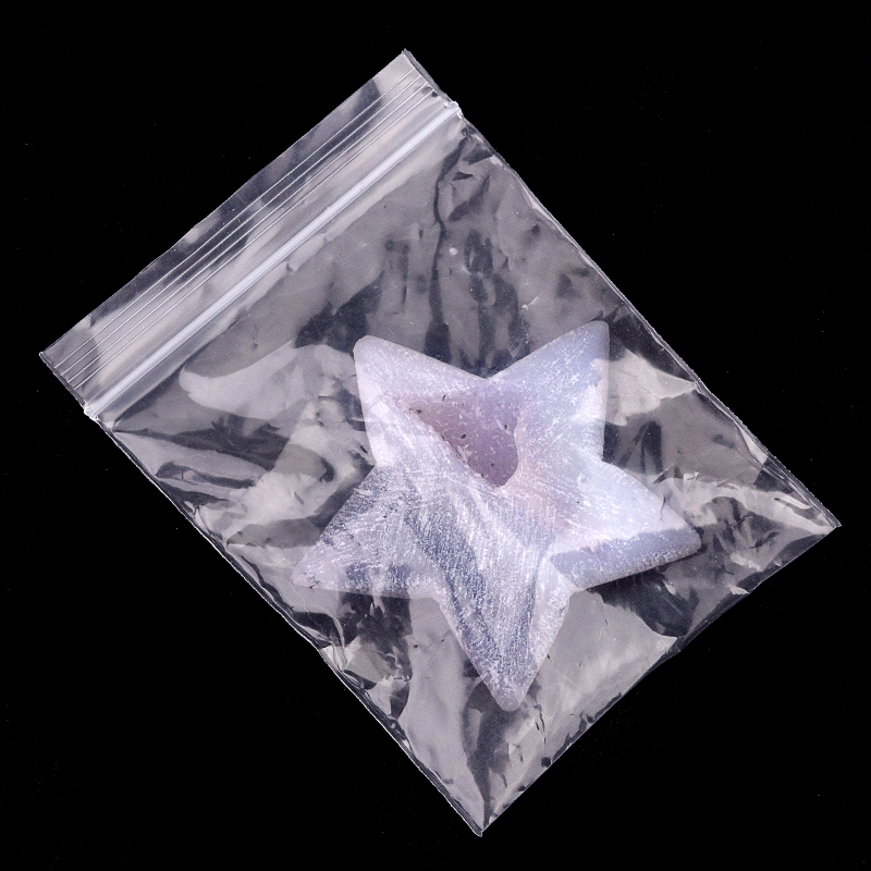 2.0Inch Handmade Craved Matte Agate Heart Moon Star for Home Decoration #SP1921