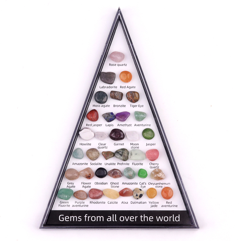 36 Mini Rocks and Mineral Assortment Set Stone Collection for Polishing Wicca & Reiki Crystal Healing #SP1918